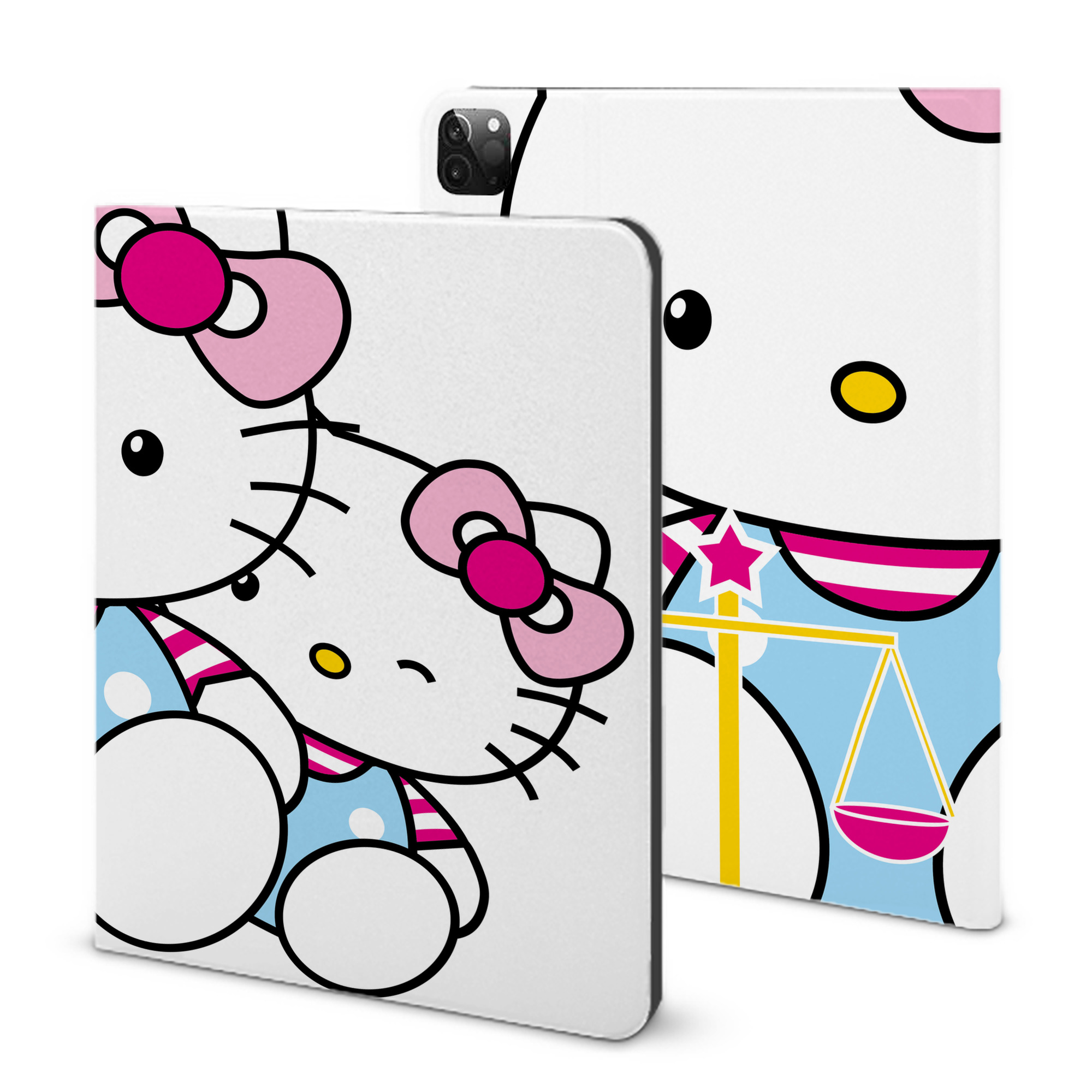 （画像用） Hello Kitty ハローキティ IPadケース ペンホルダー付き ブックスタイルデザイン